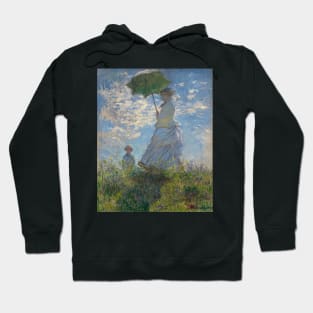 Woman with a Parasol - Madame Monet and Her Son by Claude Monet Hoodie